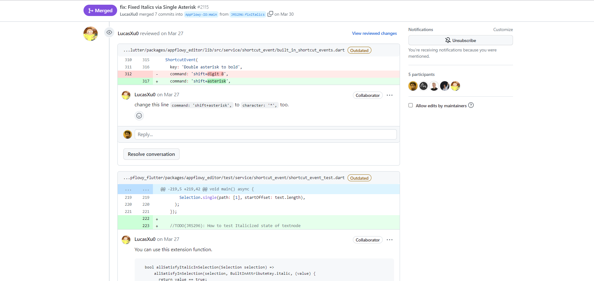 AppFlowy Issue Page